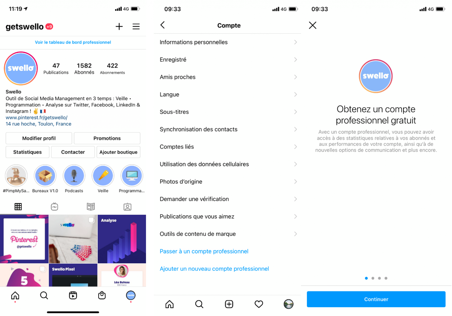 Comment Passer Mon Compte Personnel Instagram En Compte Professionnel Comment Passer Mon Compte Personnel Instagram En Compte Professionnel