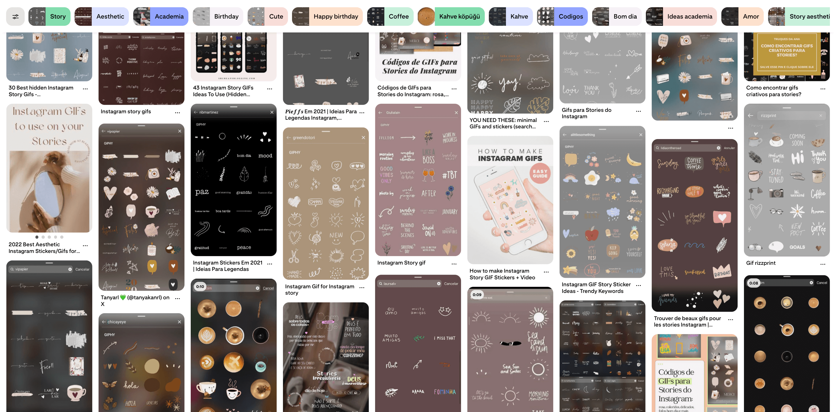 pinterest gifs instagram