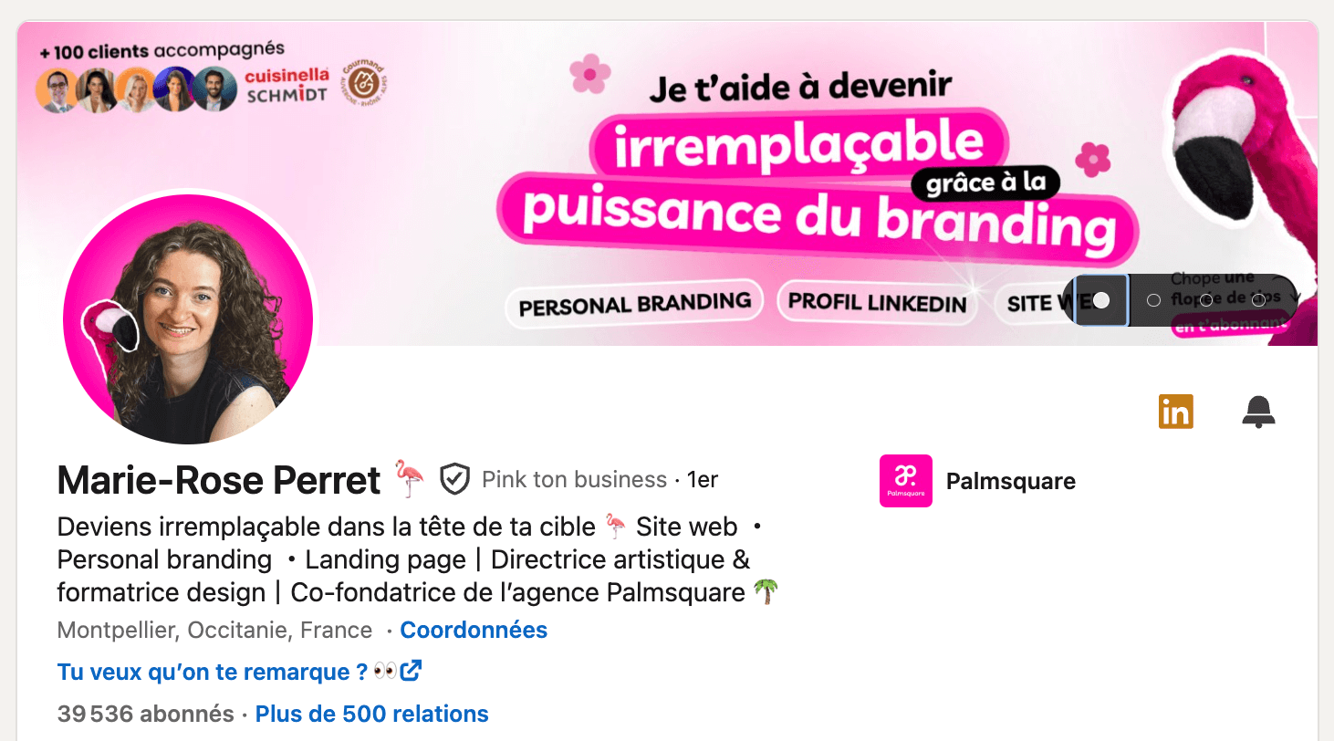 profil linkedin marie rose perret