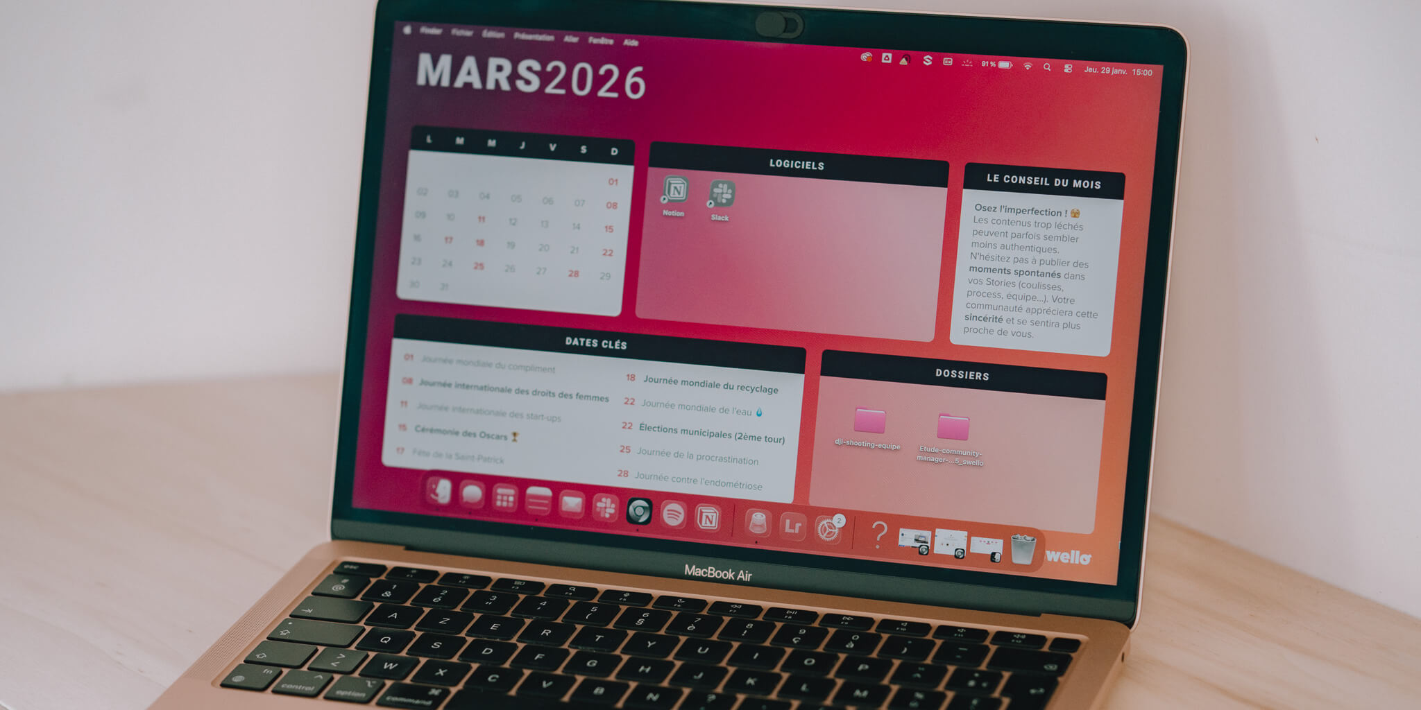 Fond d'écran mars 2026