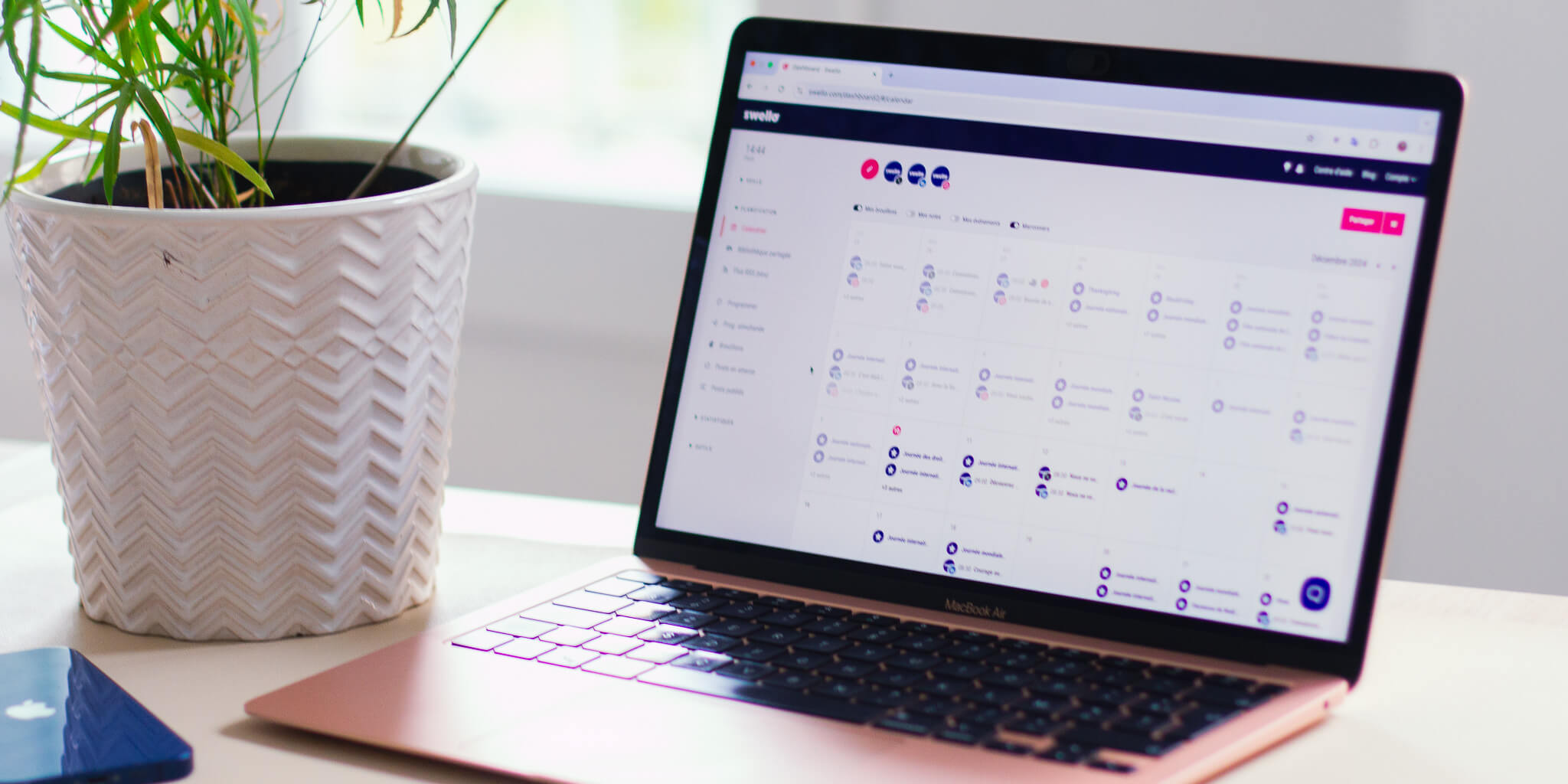 Calendrier éditorial Swello