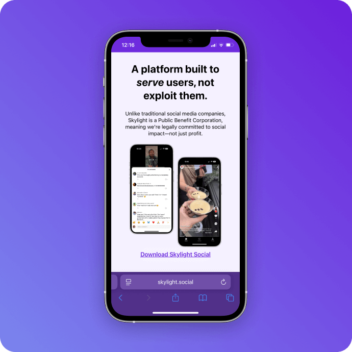 Skylight Social : la nouvelle application concurrente à TikTok