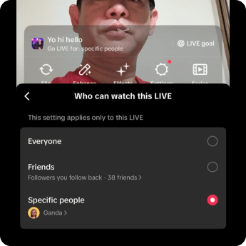 nouvelle fonctionnalite tiktok le choix des spectateurs pour ses lives