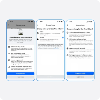 faceboon groupe privé to pulic