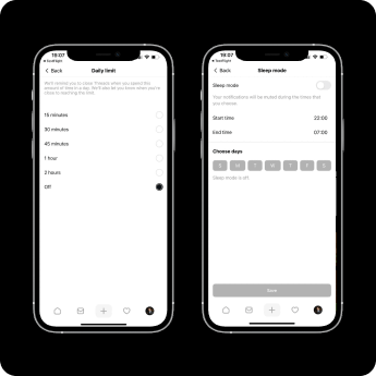 Threads gestion du temps , temps d'écran