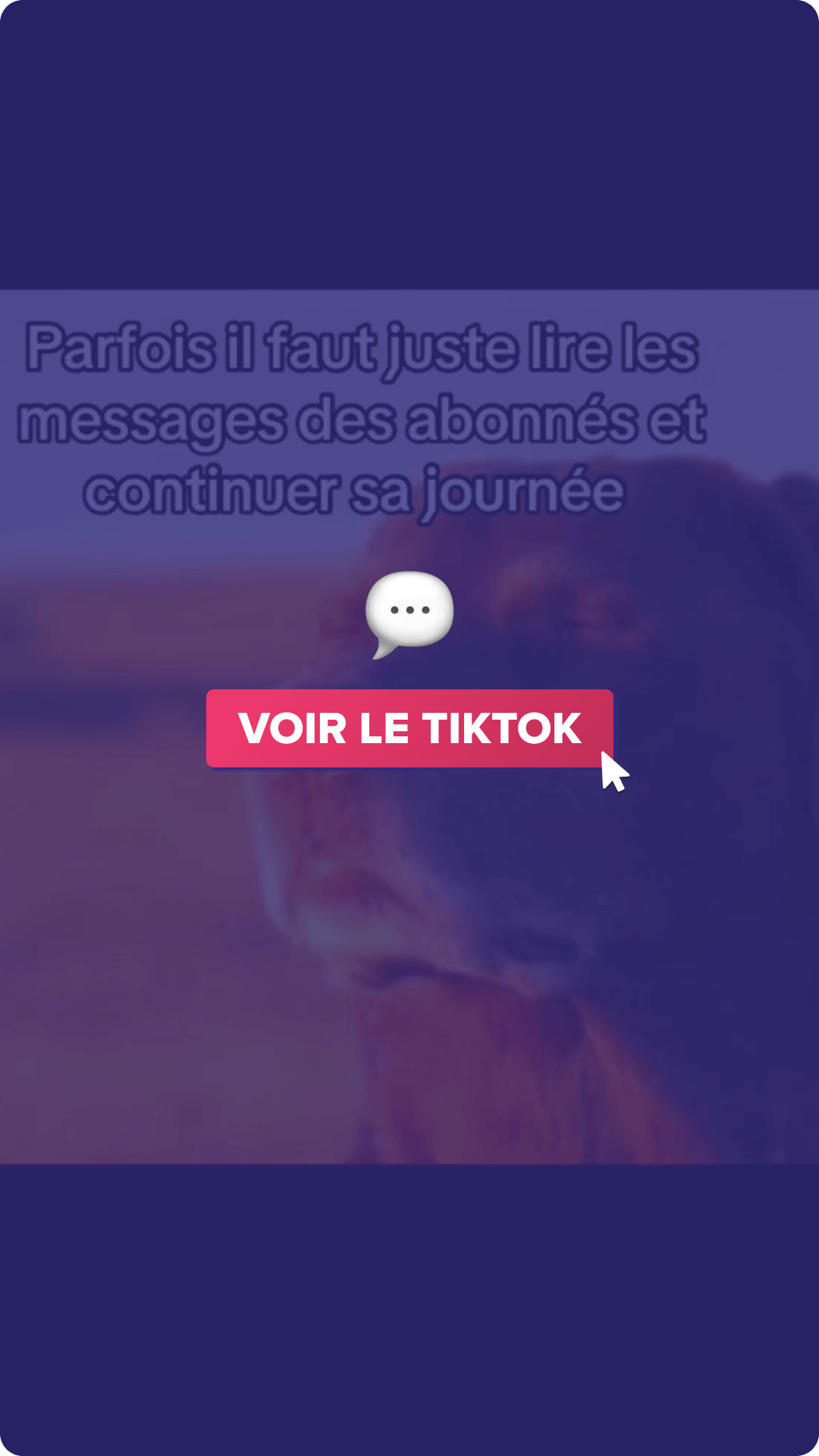Parfois il faut juste lire les messages des abonnés et continuer sa journée - voir le tiktok