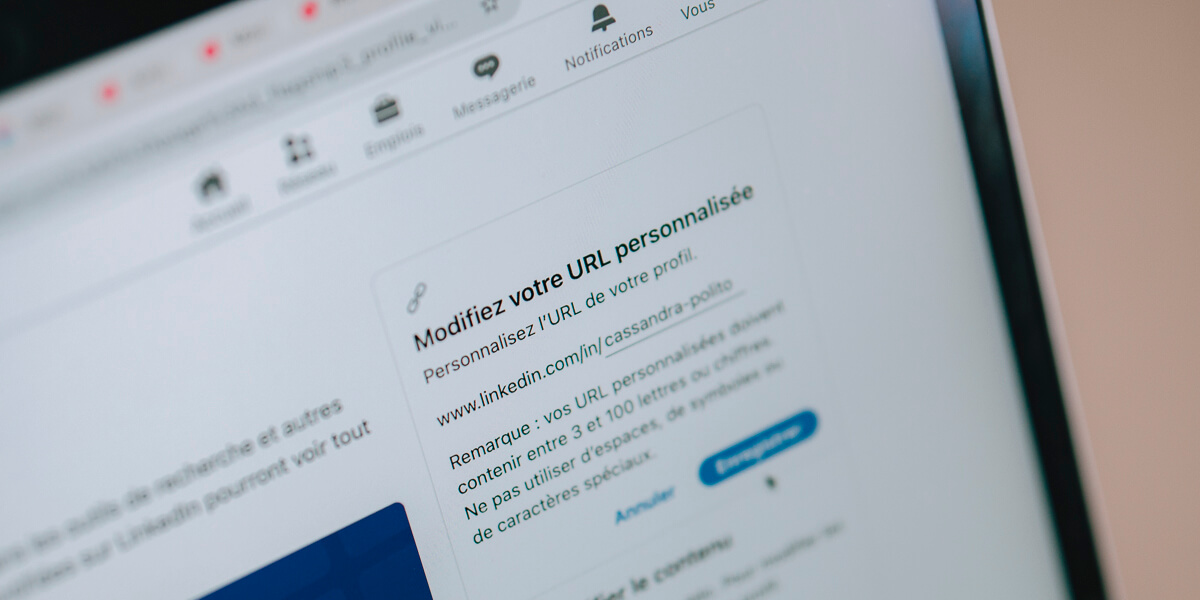 url personnalisee linkedin