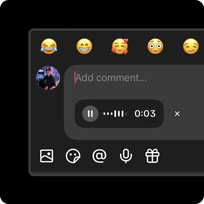 TikTok teste les commentaires vocaux